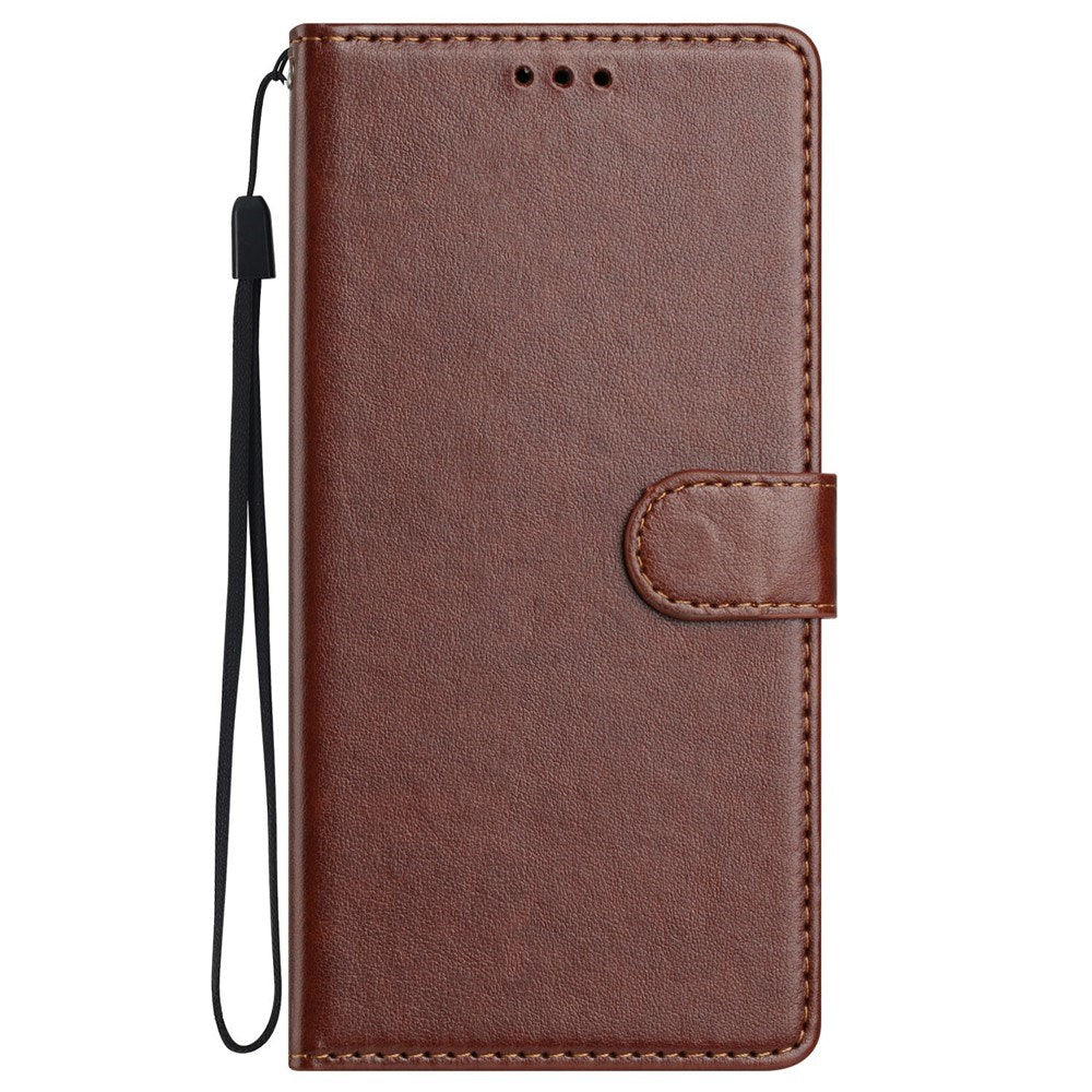 Samsung Galaxy S26 Ultra EIDERWOOD Kunstlæder Cover m. Strop & Kortholder - Brun
