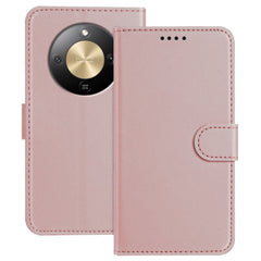 Honor Magic8 Lite EIDERWOOD Kunstlæder Flip Cover m. Kortholder & Ståfunktion - Rose Gold