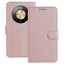 Honor Magic8 Lite EIDERWOOD Kunstlæder Flip Cover m. Kortholder & Ståfunktion - Rose Gold