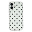 EIDERWOOD iPhone 17 Hybrid Cover m. Polka Design - MagSafe Kompatibel - Gennemsigtig / Sort