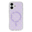 EIDERWOOD iPhone 17 Hybrid Cover m. Polka Design - MagSafe Kompatibel - Gennemsigtig / Lilla