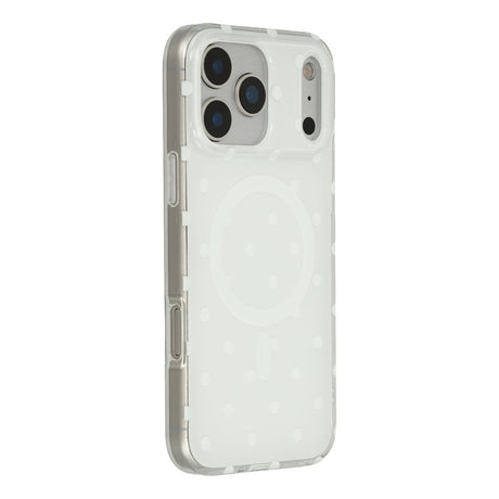 EIDERWOOD iPhone 17 Pro Hybrid Cover m. Polka Design - MagSafe Kompatibel - Gennemsigtig / Hvid