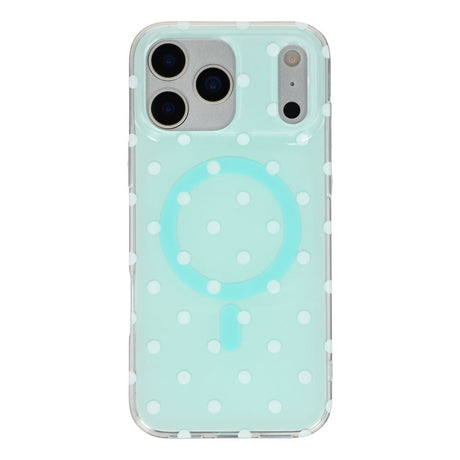 EIDERWOOD iPhone 17 Pro Hybrid Cover m. Polka Design - MagSafe Kompatibel - Gennemsigtig / Turkis