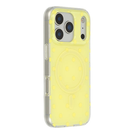 EIDERWOOD iPhone 17 Pro Hybrid Cover m. Polka Design - MagSafe Kompatibel - Gennemsigtig / Gul