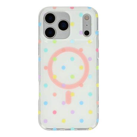 EIDERWOOD iPhone 17 Pro Max Hybrid Cover m. Polka Design - MagSafe Kompatibel - Gennemsigtig / Multi
