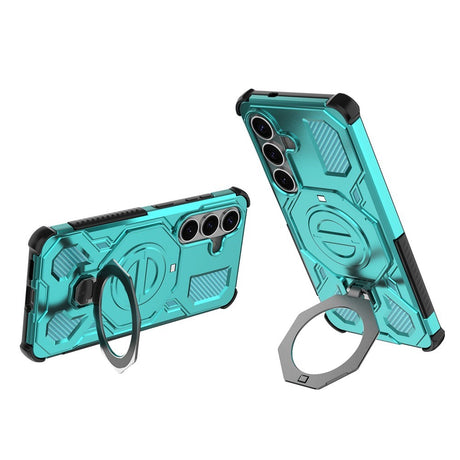 Samsung Galaxy S26 EIDERWOOD Håndværker Cover m. Roterende Kickstand - Turkis