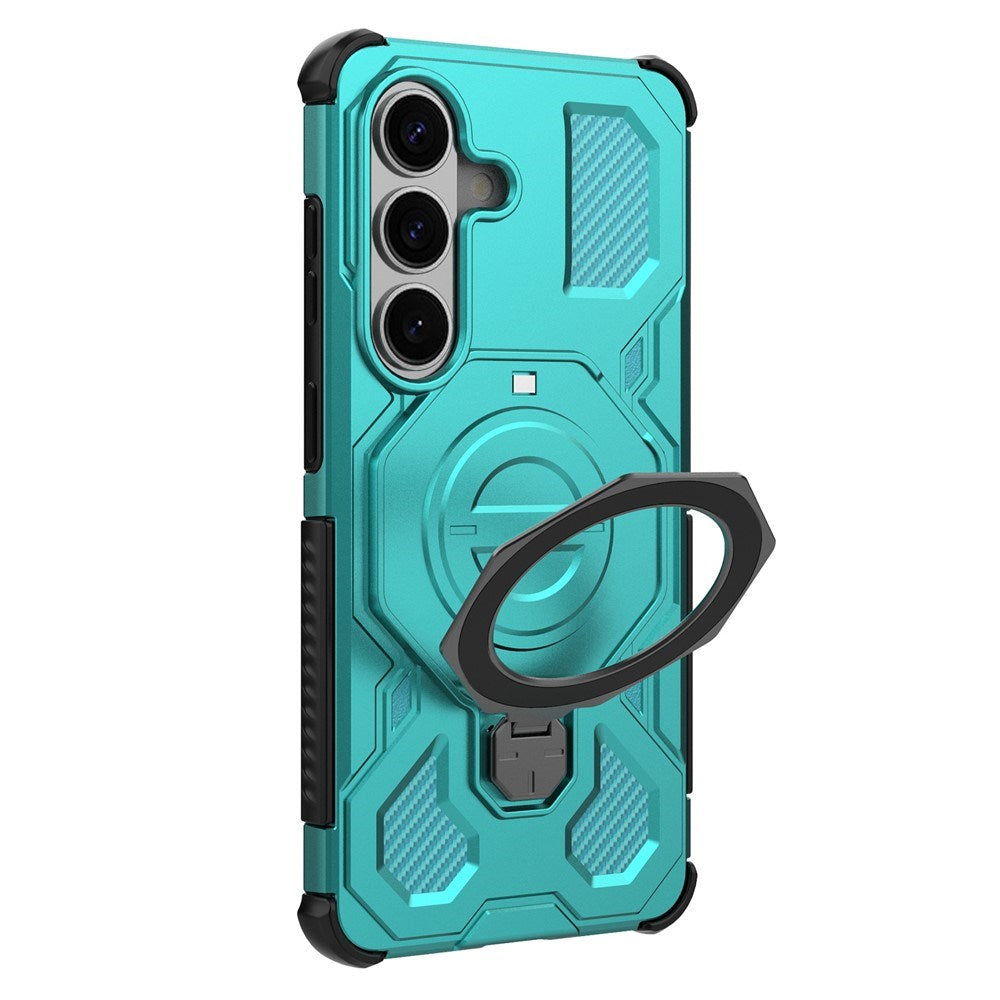 Samsung Galaxy S26 EIDERWOOD Håndværker Cover m. Roterende Kickstand - Turkis