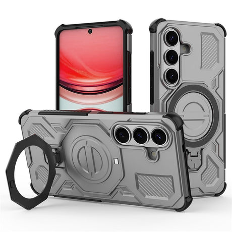Samsung Galaxy S26 EIDERWOOD Håndværker Cover m. Roterende Kickstand - Grå
