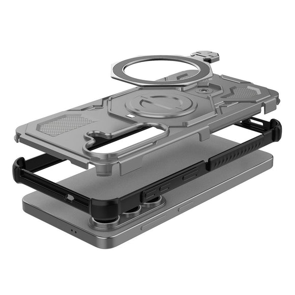 Samsung Galaxy S26 EIDERWOOD Håndværker Cover m. Roterende Kickstand - Grå