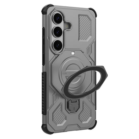 Samsung Galaxy S26 EIDERWOOD Håndværker Cover m. Roterende Kickstand - Grå