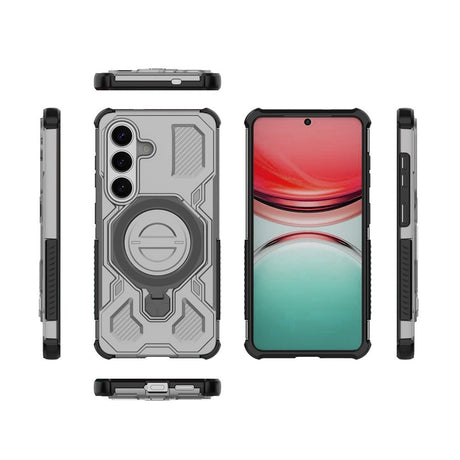 Samsung Galaxy S26 EIDERWOOD Håndværker Cover m. Roterende Kickstand - Grå
