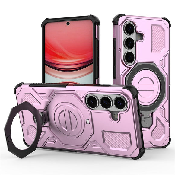 Samsung Galaxy S26 EIDERWOOD Håndværker Cover m. Roterende Kickstand - Lyserød