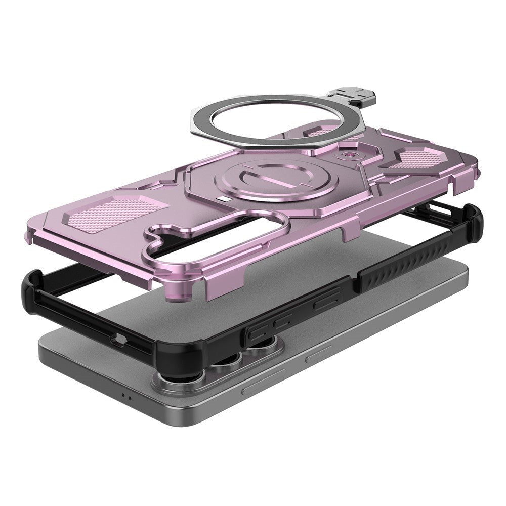 Samsung Galaxy S26 EIDERWOOD Håndværker Cover m. Roterende Kickstand - Lyserød