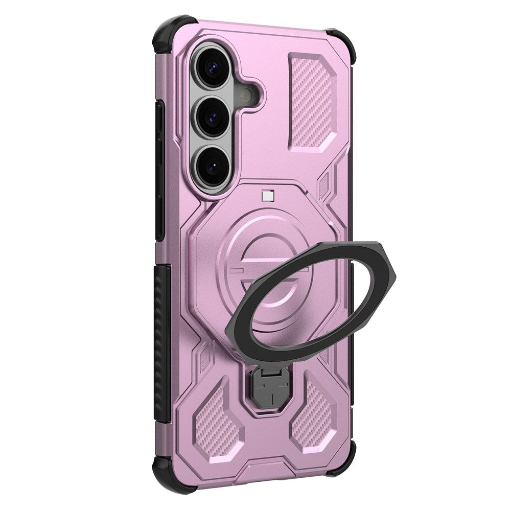 Samsung Galaxy S26 EIDERWOOD Håndværker Cover m. Roterende Kickstand - Lyserød
