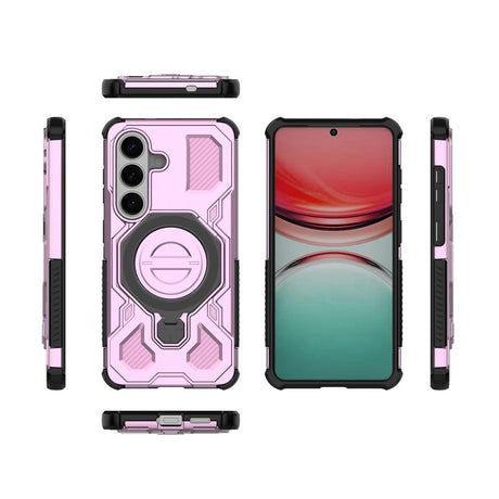 Samsung Galaxy S26 EIDERWOOD Håndværker Cover m. Roterende Kickstand - Lyserød
