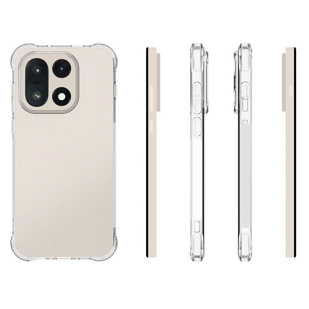 EIDERWOOD OnePlus 15 Plastik Cover m. Forstærkede Hjørner - Gennemsigtig