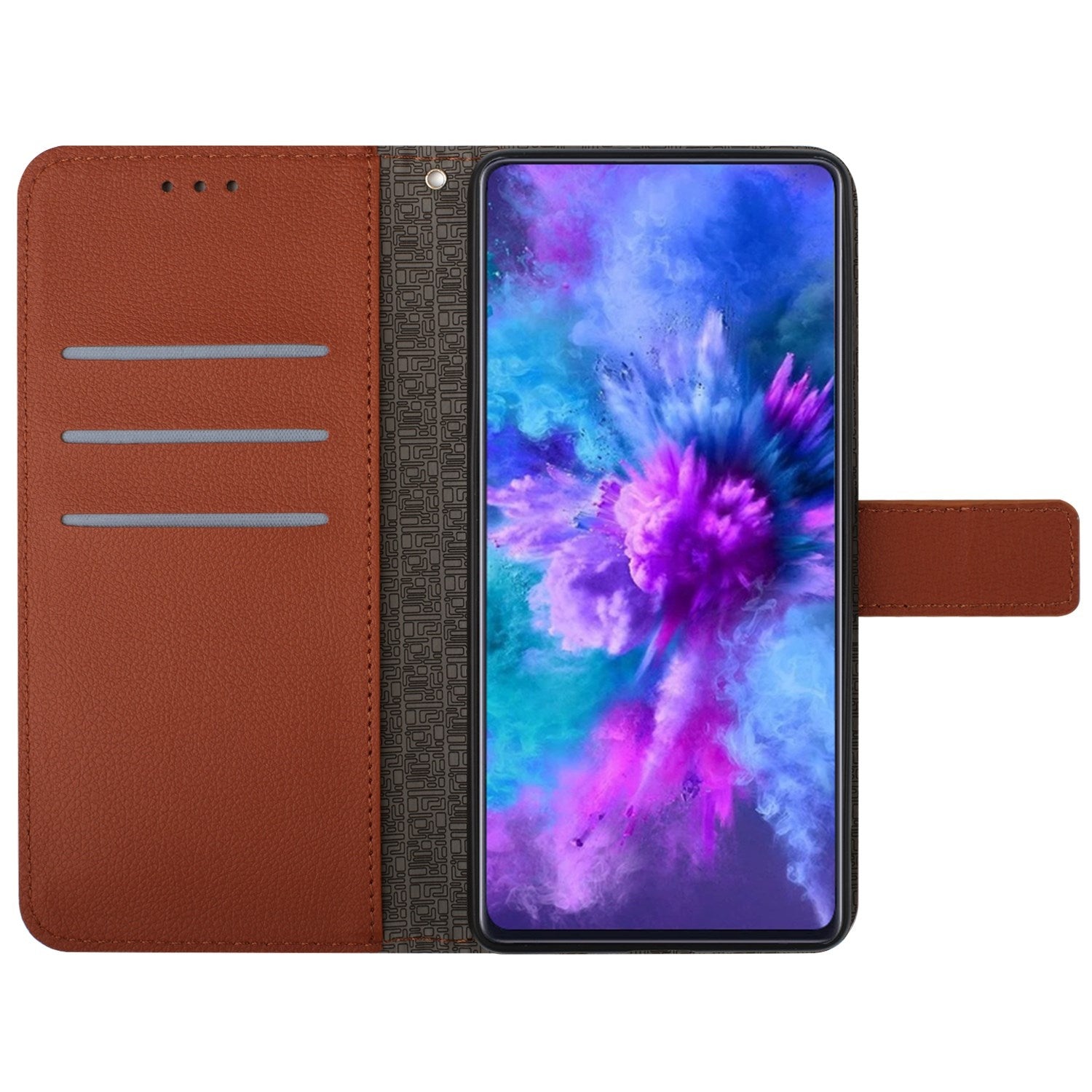 EIDERWOOD OnePlus 15 Kunstlæder Flip Cover m. Aftryk - Brun