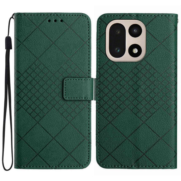 EIDERWOOD OnePlus 15 Kunstlæder Flip Cover m. Aftryk - Grøn