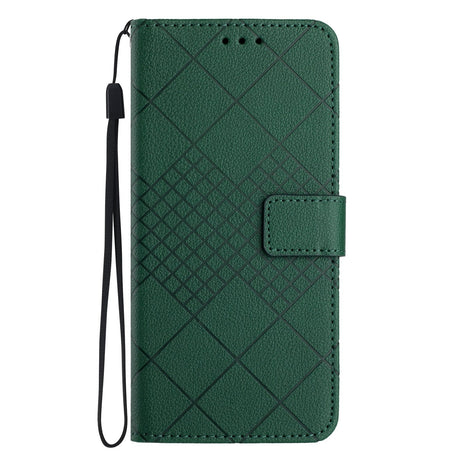 EIDERWOOD OnePlus 15 Kunstlæder Flip Cover m. Aftryk - Grøn