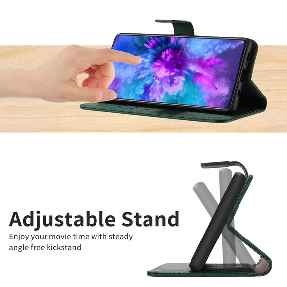 EIDERWOOD OnePlus 15 Kunstlæder Flip Cover m. Aftryk - Grøn