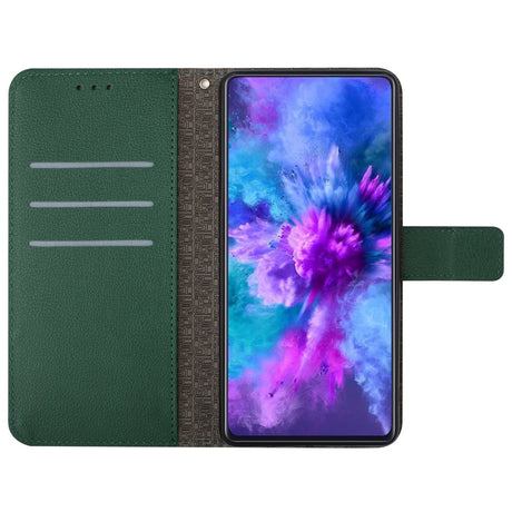 EIDERWOOD OnePlus 15 Kunstlæder Flip Cover m. Aftryk - Grøn