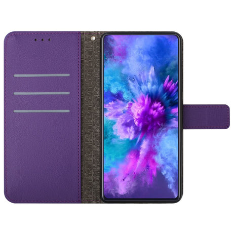 EIDERWOOD OnePlus 15 Kunstlæder Flip Cover m. Aftryk - Lilla