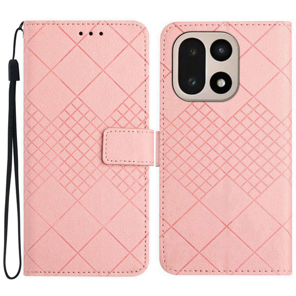 EIDERWOOD OnePlus 15 Kunstlæder Flip Cover m. Aftryk - Lyserød