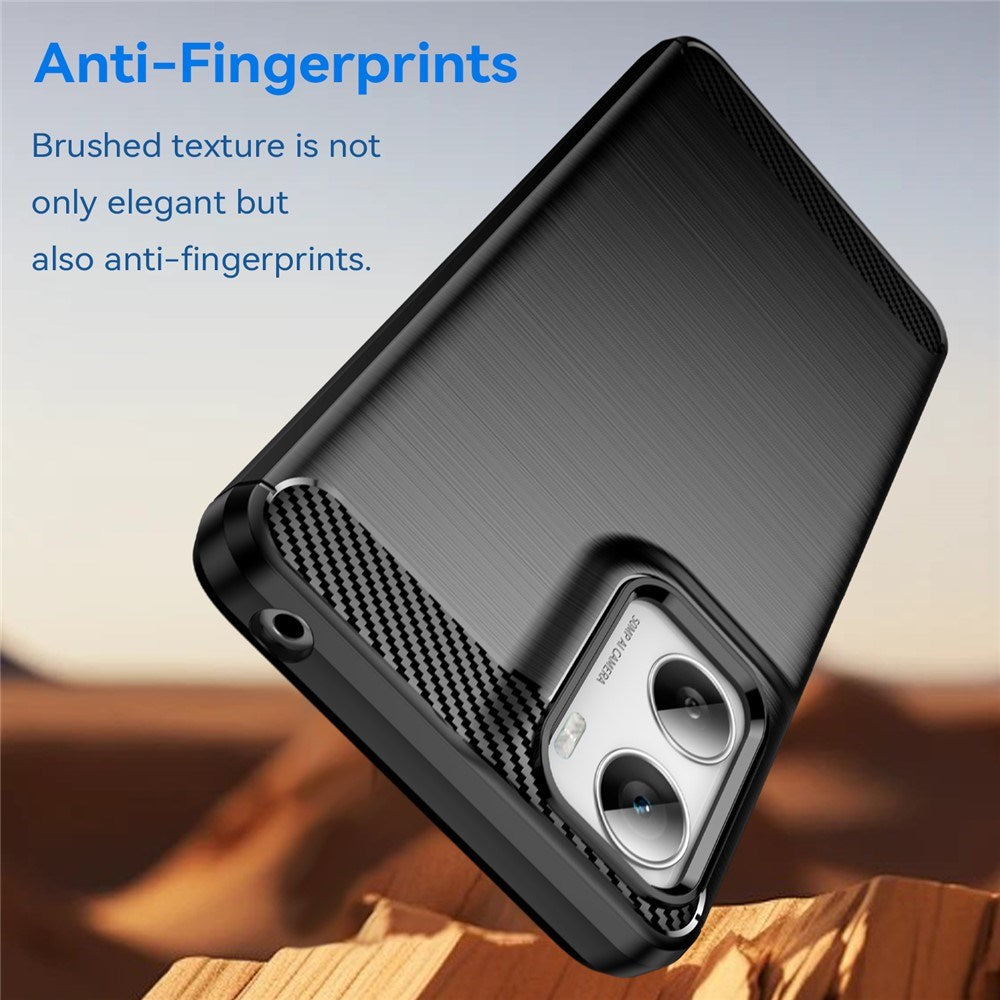 Motorola Moto G06 / G06 Power EIDERWOOD Carbon Fiber Cover - Sort