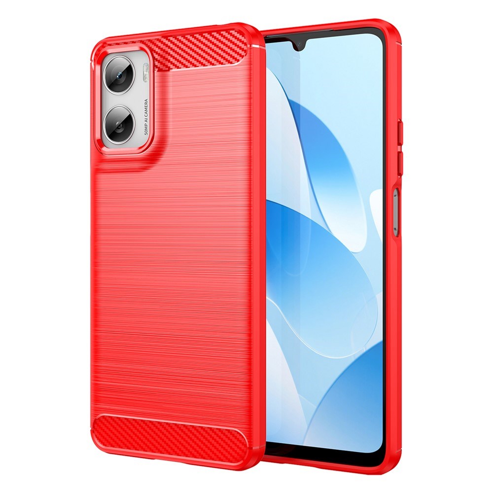 Motorola Moto G06 / G06 Power EIDERWOOD Carbon Fiber Cover - Rød