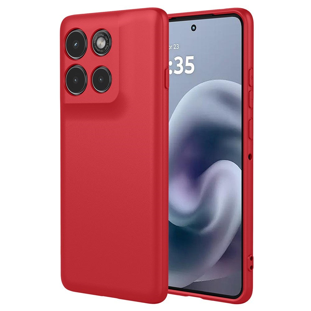 Motorola Moto G86 Power EIDERWOOD Fleksibelt Plastik Mobil Cover - Rød