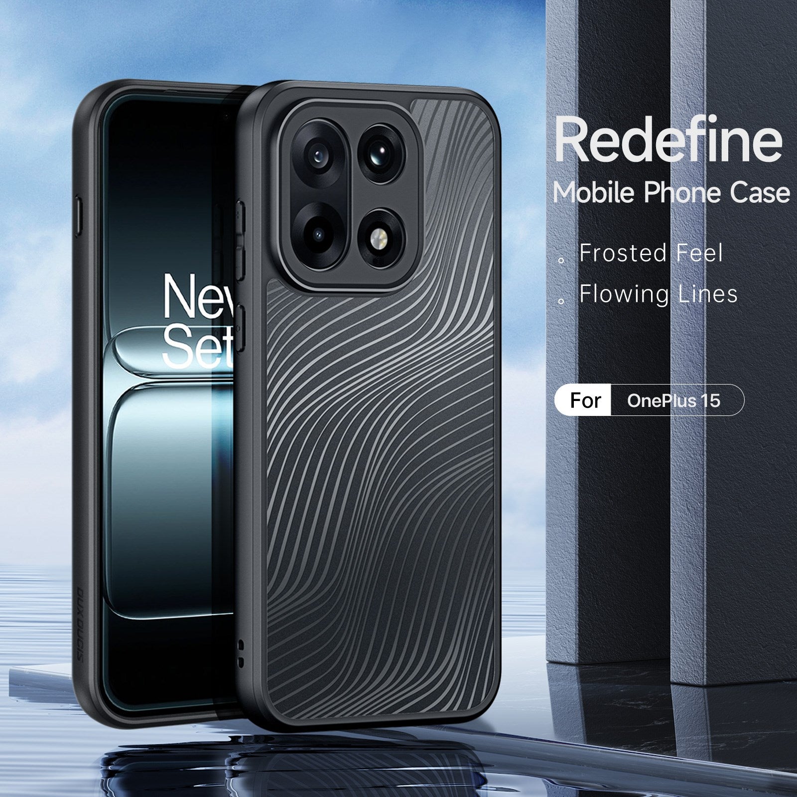 OnePlus 15 DUX DUCIS Aimo Series Plastik Cover - Gennemsigtig / Sort