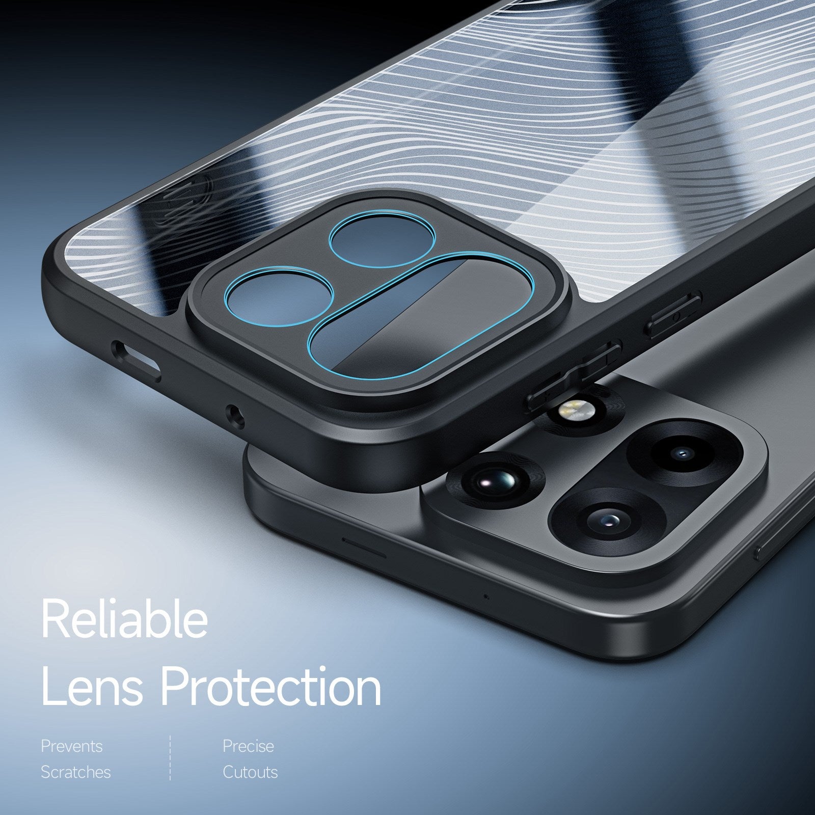 OnePlus 15 DUX DUCIS Aimo Series Plastik Cover - Gennemsigtig / Sort