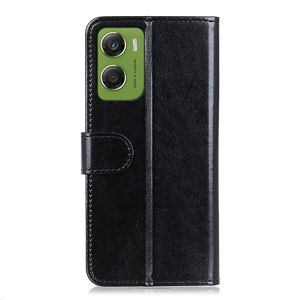Motorola Moto G06 EIDERWOOD Kunstlæder Flipcover m. Kortholder - Sort