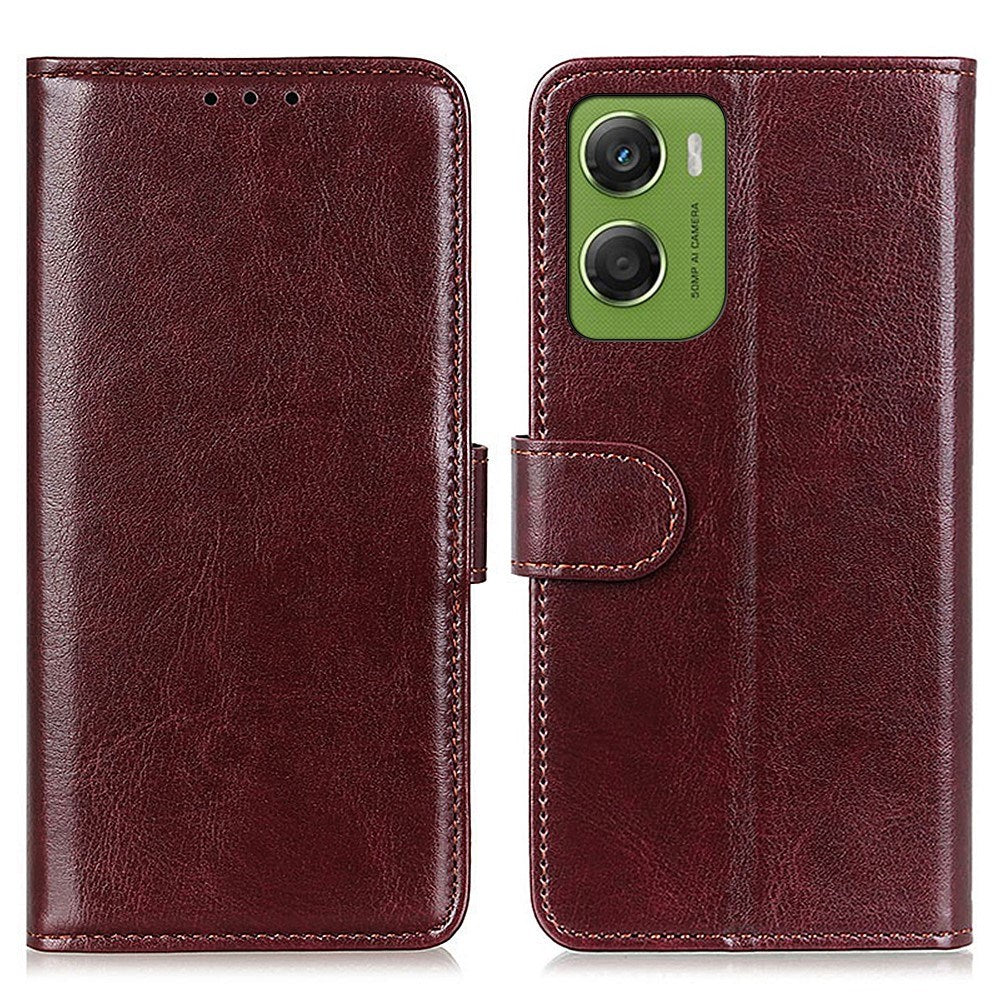 Motorola Moto G06 EIDERWOOD Kunstlæder Flipcover m. Kortholder - Brun