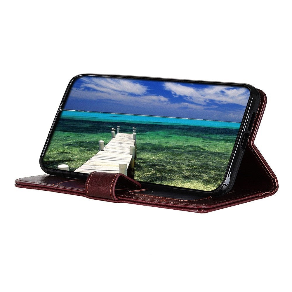 Motorola Moto G06 EIDERWOOD Kunstlæder Flipcover m. Kortholder - Brun