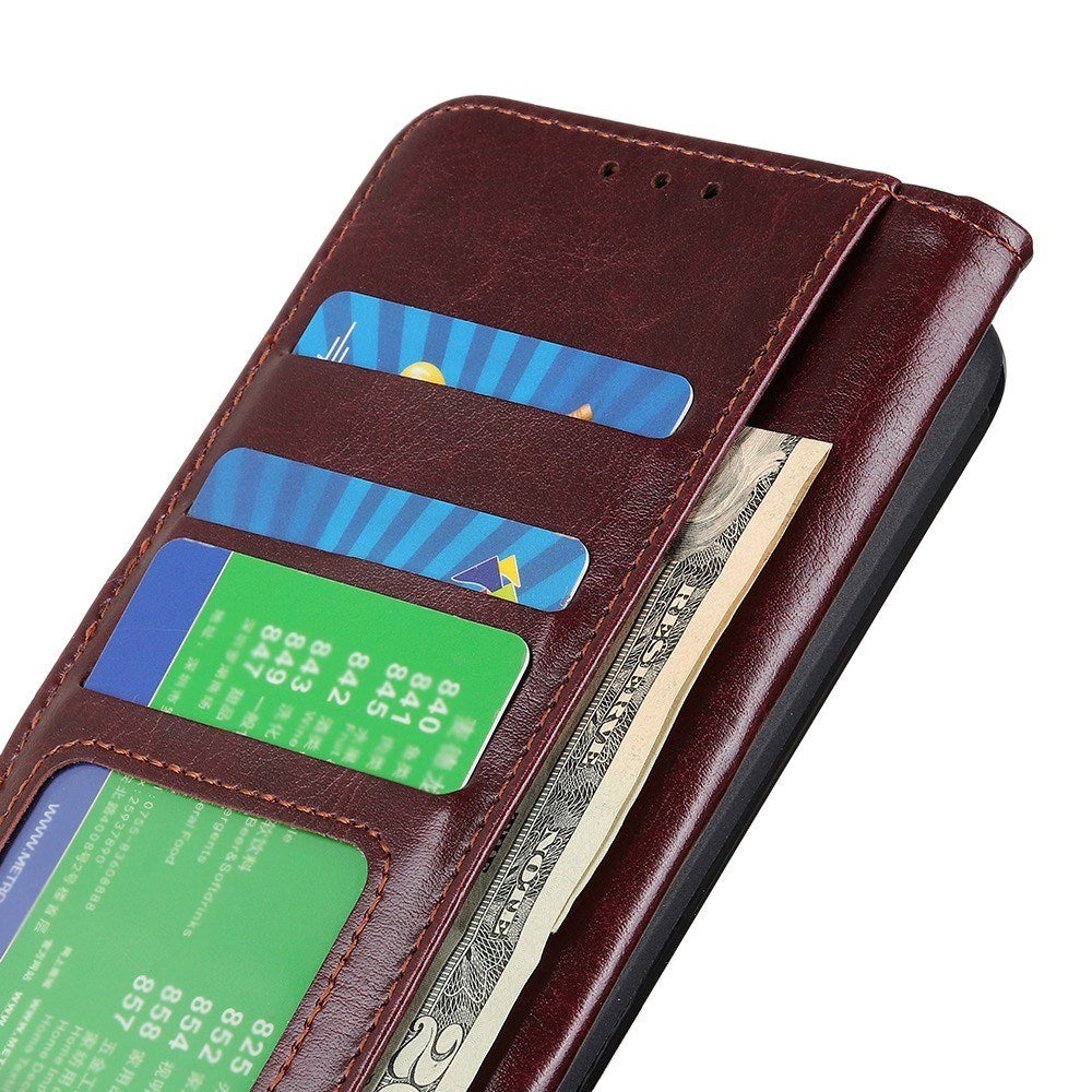 Motorola Moto G06 EIDERWOOD Kunstlæder Flipcover m. Kortholder - Brun