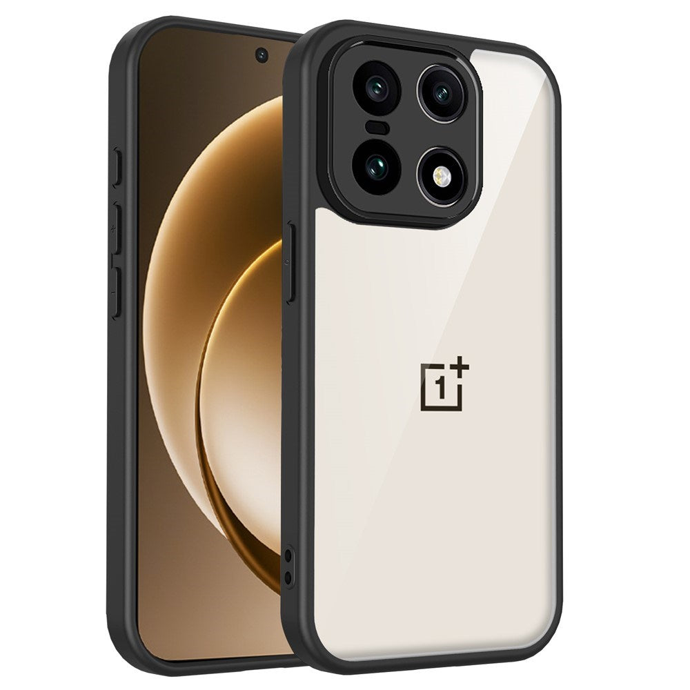 EIDERWOOD OnePlus 15 Fleksibelt Plast Cover - Gennemsigtig/Sort