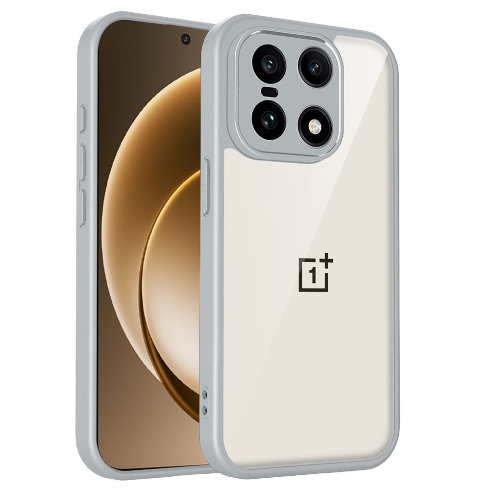 EIDERWOOD OnePlus 15 Fleksibelt Plast Cover - Gennemsigtig/Grå