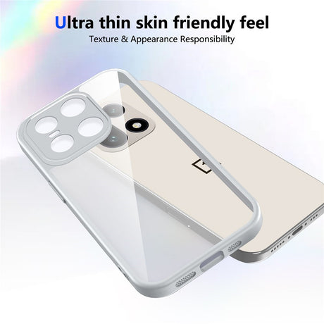 EIDERWOOD OnePlus 15 Fleksibelt Plast Cover - Gennemsigtig/Grå