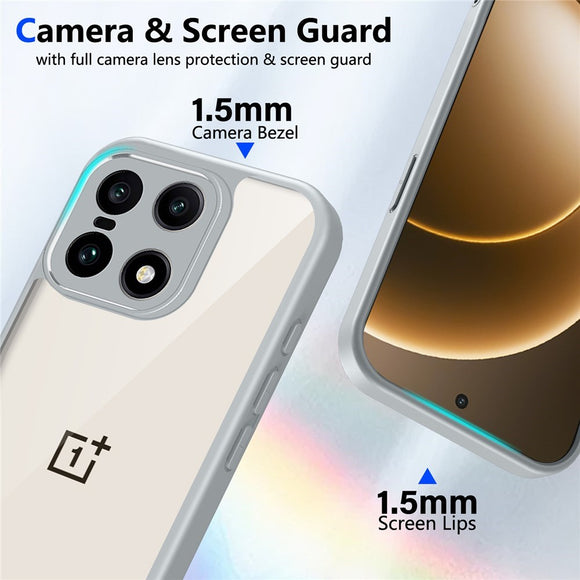 EIDERWOOD OnePlus 15 Fleksibelt Plast Cover - Gennemsigtig/Grå
