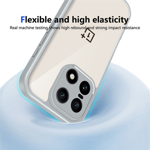 EIDERWOOD OnePlus 15 Fleksibelt Plast Cover - Gennemsigtig/Grå