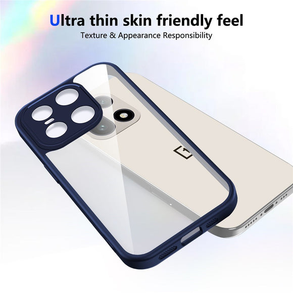 EIDERWOOD OnePlus 15 Fleksibelt Plast Cover - Gennemsigtig/Blå