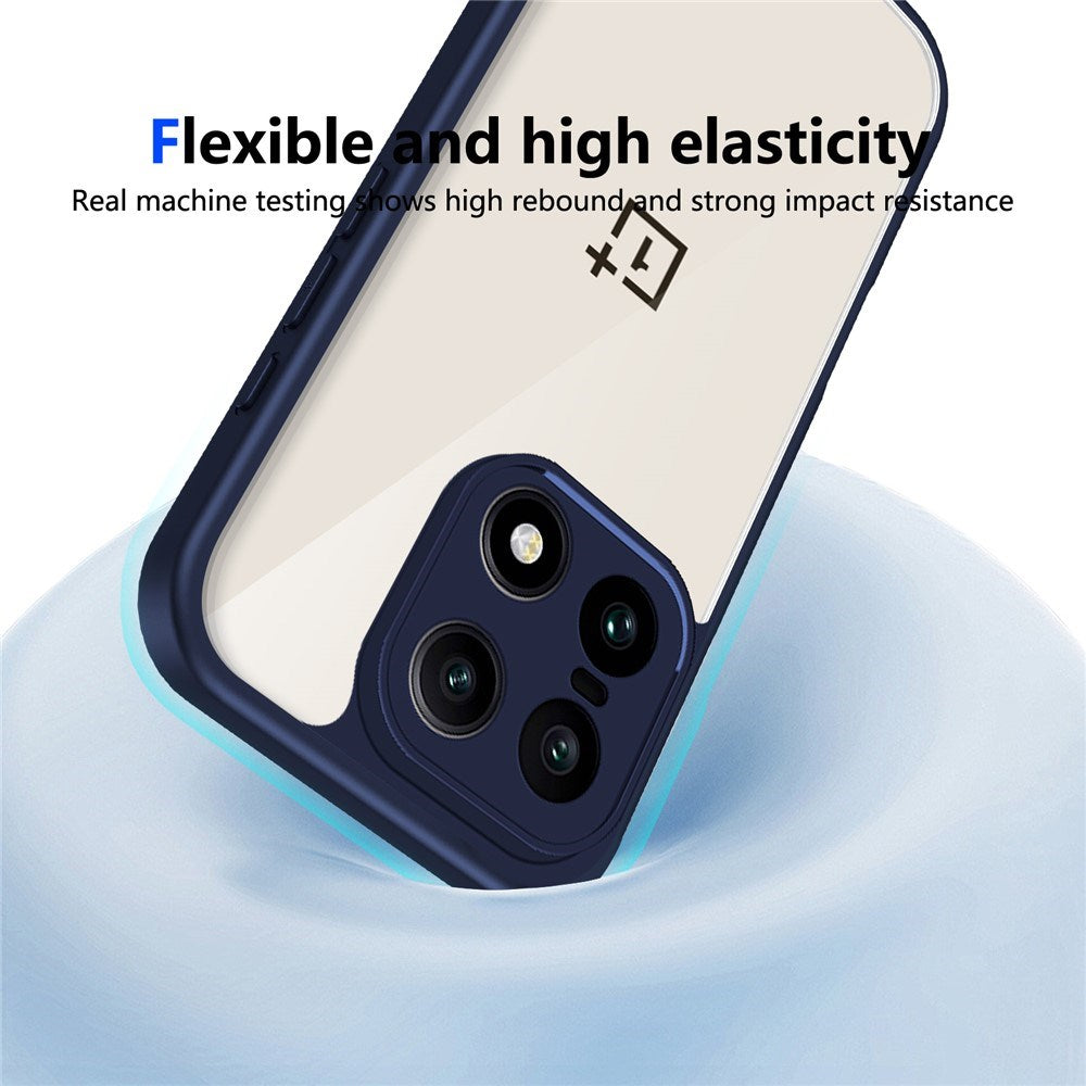EIDERWOOD OnePlus 15 Fleksibelt Plast Cover - Gennemsigtig/Blå