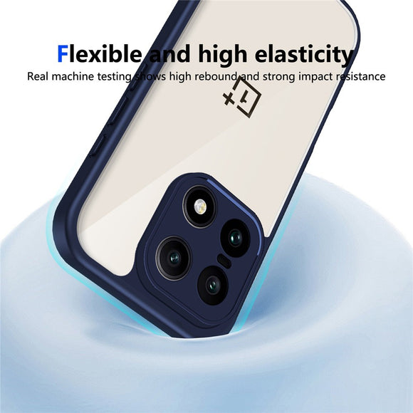 EIDERWOOD OnePlus 15 Fleksibelt Plast Cover - Gennemsigtig/Blå