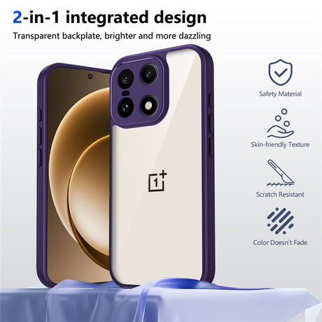 EIDERWOOD OnePlus 15 Fleksibelt Plast Cover - Gennemsigtig/Lilla