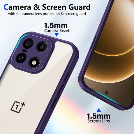 EIDERWOOD OnePlus 15 Fleksibelt Plast Cover - Gennemsigtig/Lilla
