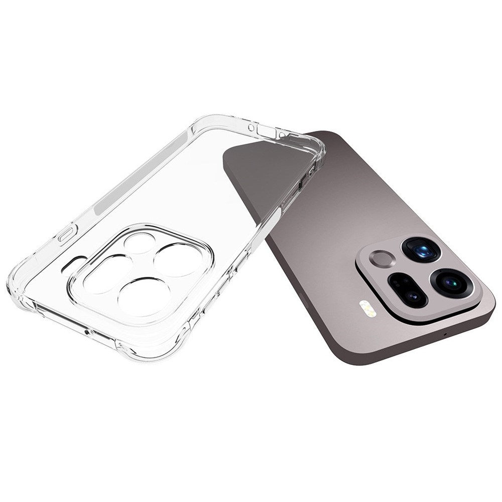 EIDERWOOD OPPO Find X9 Pro Fleksibelt Plast Cover m. Stødabsorberende Hjørner - Gennemsigtig