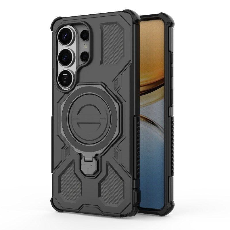 Samsung Galaxy S26 Ultra Håndværkercover m. Kickstand - inkl. 2 x Skærmbeskyttelse - Sort