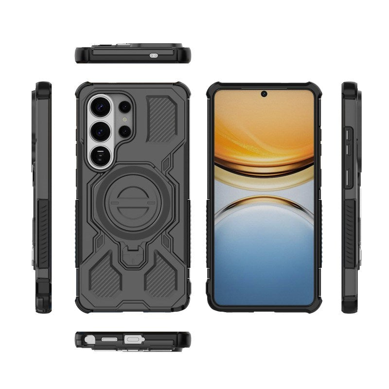 Samsung Galaxy S26 Ultra Håndværkercover m. Kickstand - inkl. 2 x Skærmbeskyttelse - Sort