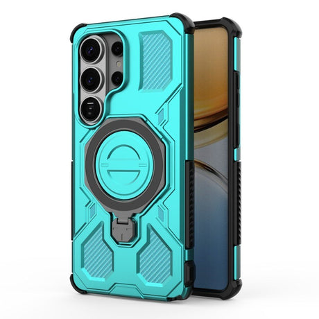 Samsung Galaxy S26 Ultra Håndværkercover m. Kickstand - inkl. 2 x Skærmbeskyttelse - Turkis
